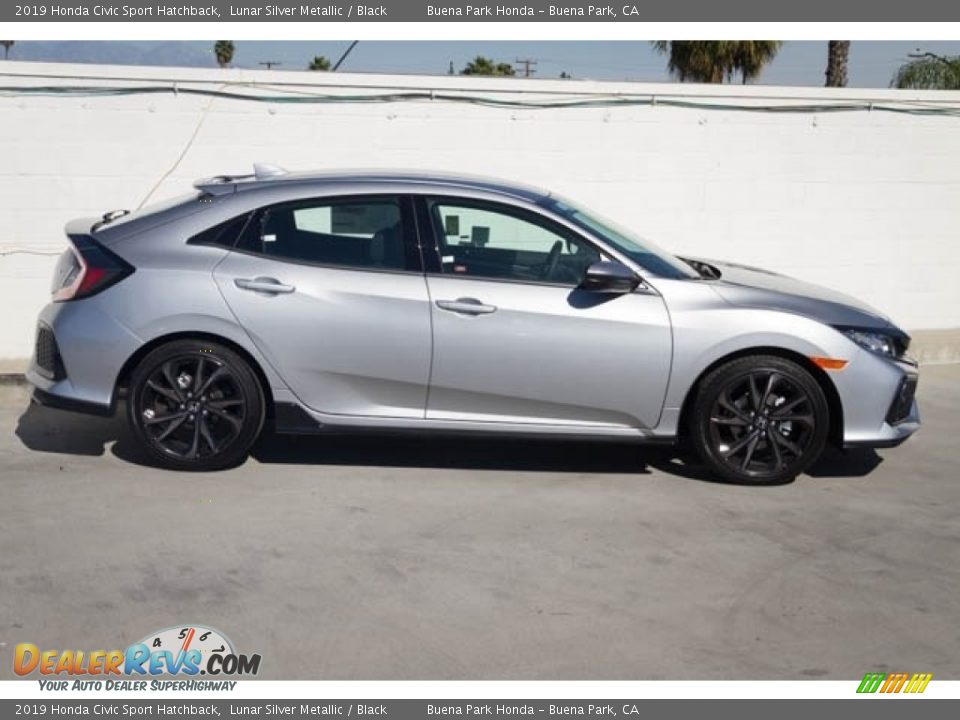 2019 Honda Civic Sport Hatchback Lunar Silver Metallic / Black Photo #5