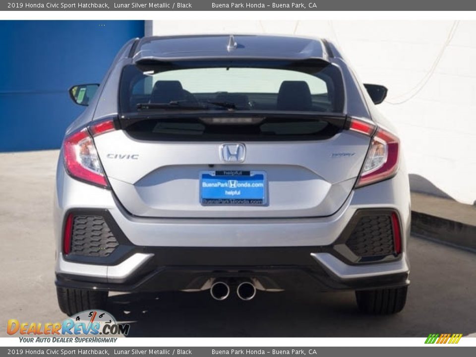 2019 Honda Civic Sport Hatchback Lunar Silver Metallic / Black Photo #6