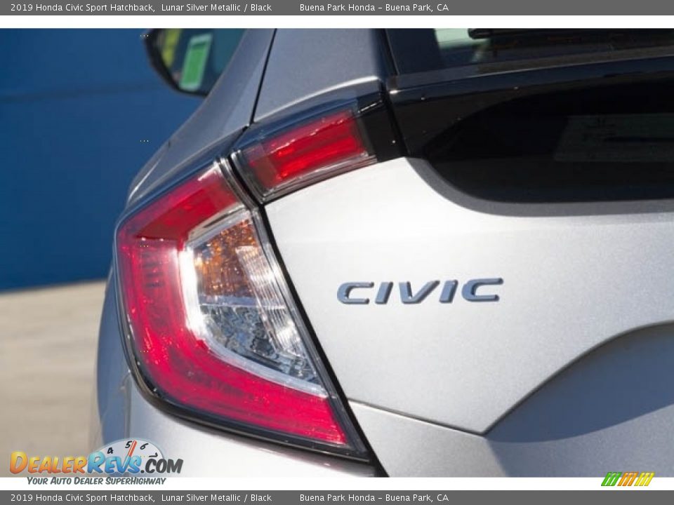 2019 Honda Civic Sport Hatchback Lunar Silver Metallic / Black Photo #7