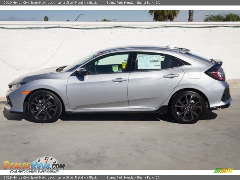 2019 Honda Civic Sport Hatchback Lunar Silver Metallic / Black Photo #9