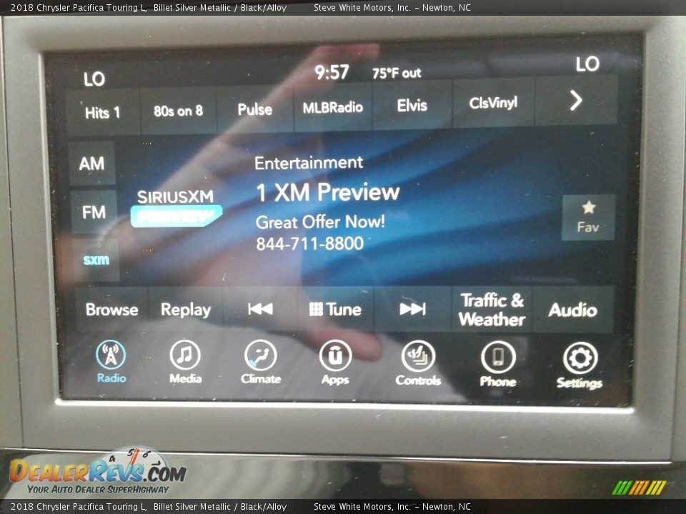 2018 Chrysler Pacifica Touring L Billet Silver Metallic / Black/Alloy Photo #24