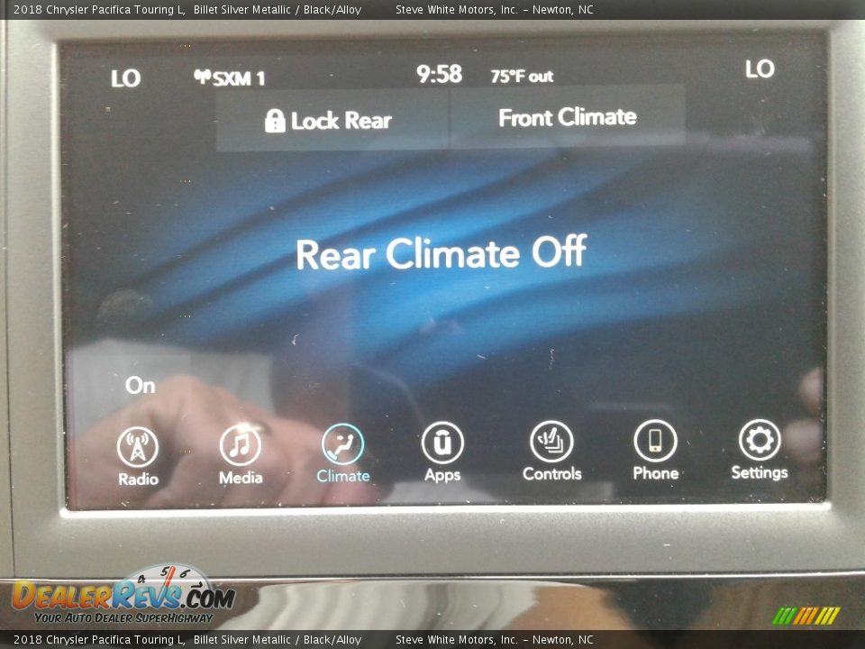 2018 Chrysler Pacifica Touring L Billet Silver Metallic / Black/Alloy Photo #28