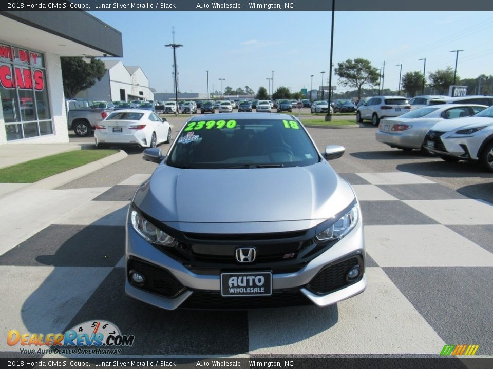 2018 Honda Civic Si Coupe Lunar Silver Metallic / Black Photo #2