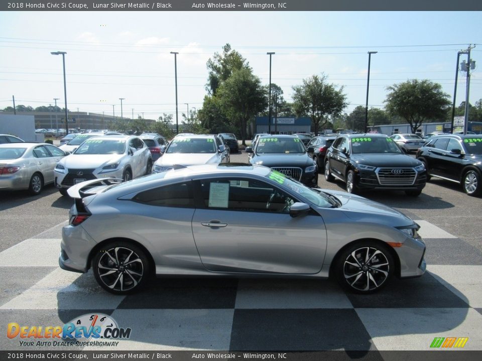 2018 Honda Civic Si Coupe Lunar Silver Metallic / Black Photo #3
