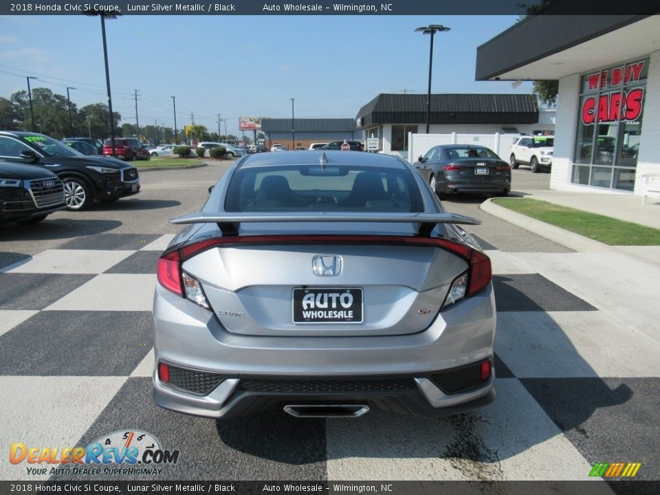 2018 Honda Civic Si Coupe Lunar Silver Metallic / Black Photo #4