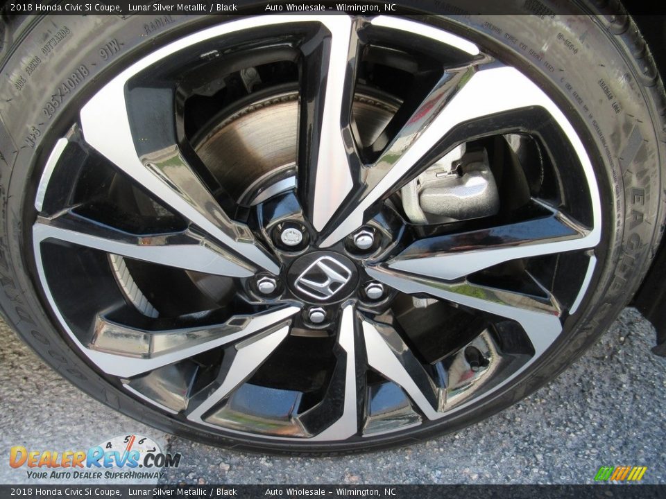 2018 Honda Civic Si Coupe Lunar Silver Metallic / Black Photo #7