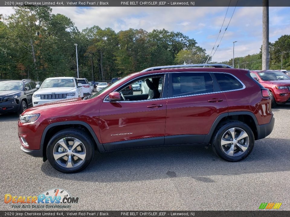 2020 Jeep Cherokee Limited 4x4 Velvet Red Pearl / Black Photo #3