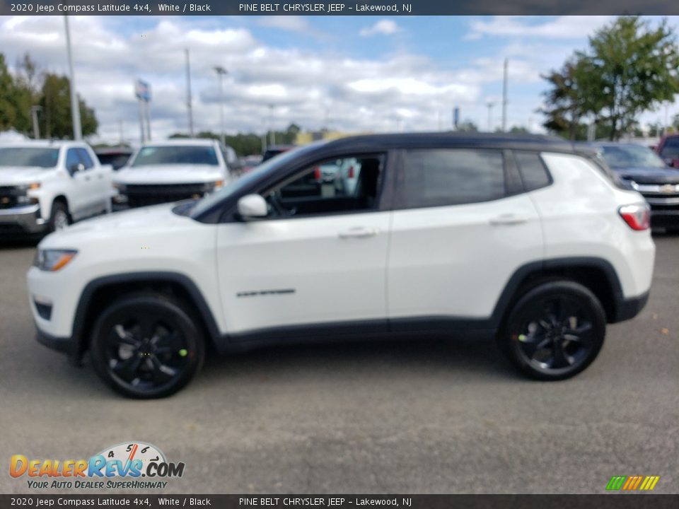 2020 Jeep Compass Latitude 4x4 White / Black Photo #3