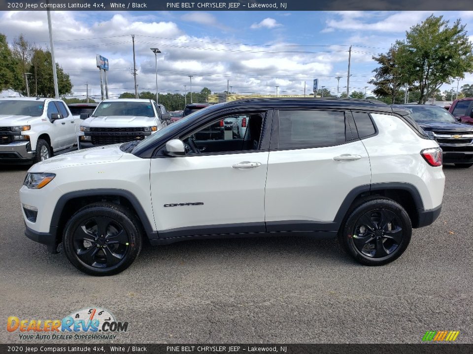 2020 Jeep Compass Latitude 4x4 White / Black Photo #4