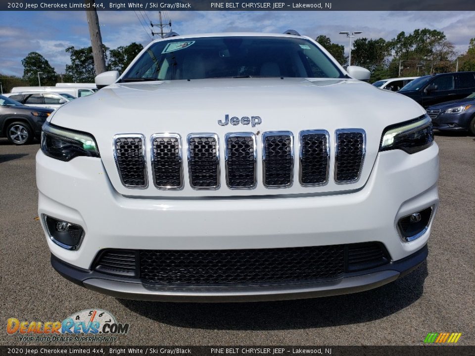 2020 Jeep Cherokee Limited 4x4 Bright White / Ski Gray/Black Photo #2