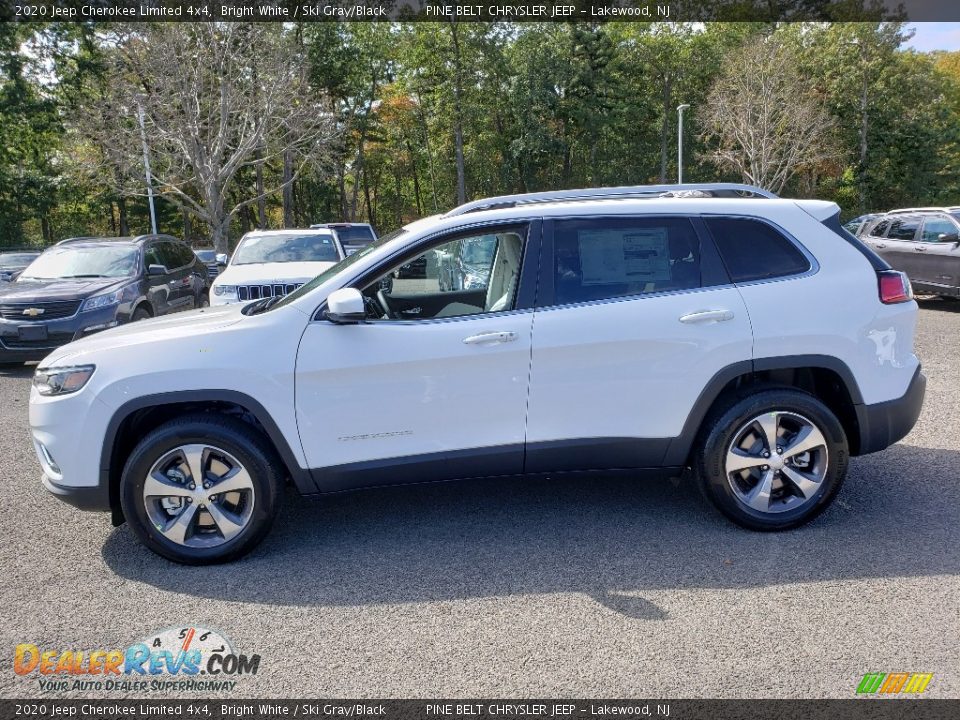 2020 Jeep Cherokee Limited 4x4 Bright White / Ski Gray/Black Photo #3