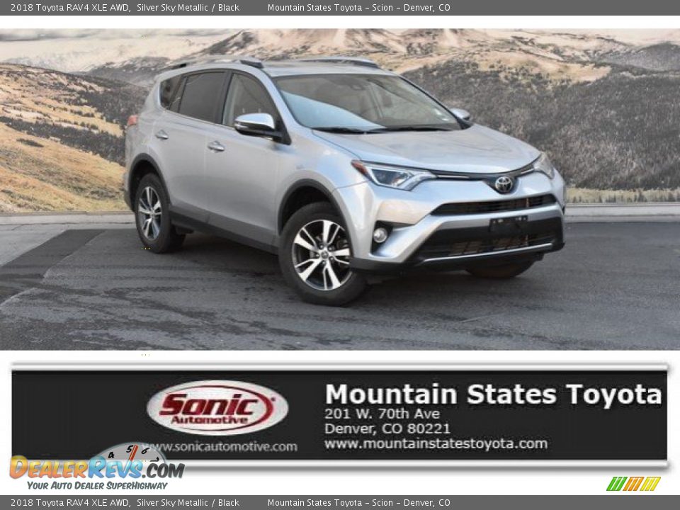2018 Toyota RAV4 XLE AWD Silver Sky Metallic / Black Photo #1
