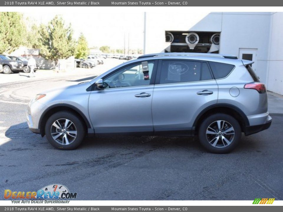2018 Toyota RAV4 XLE AWD Silver Sky Metallic / Black Photo #3