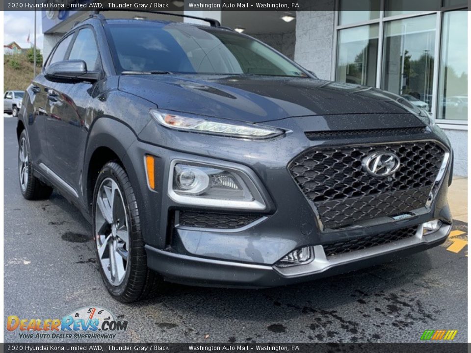 2020 Hyundai Kona Limited AWD Thunder Gray / Black Photo #1