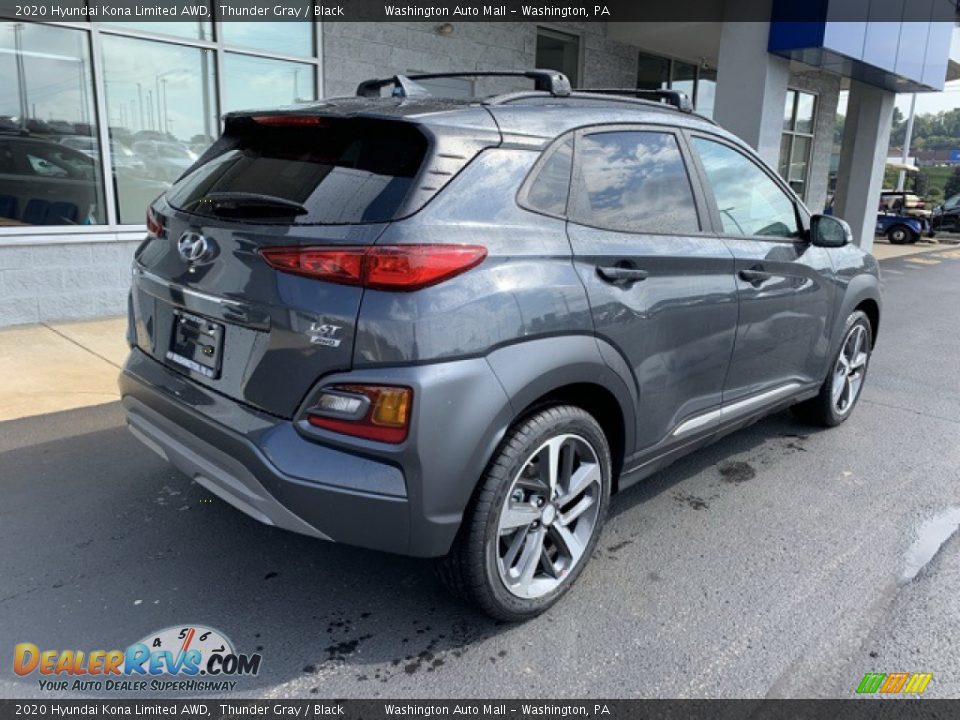 2020 Hyundai Kona Limited AWD Thunder Gray / Black Photo #4