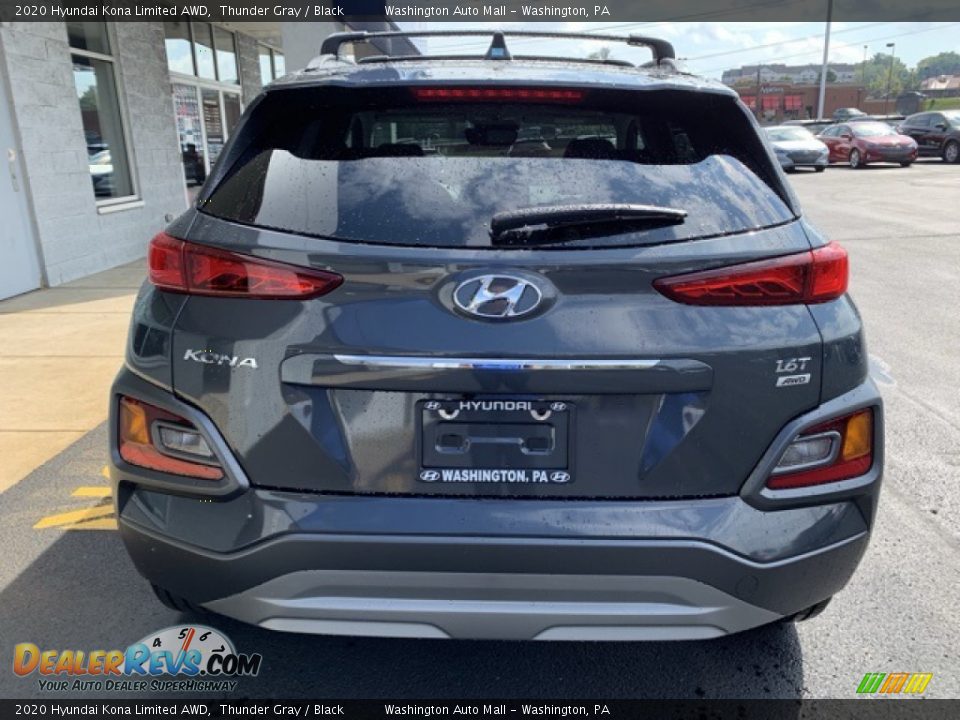 2020 Hyundai Kona Limited AWD Thunder Gray / Black Photo #5