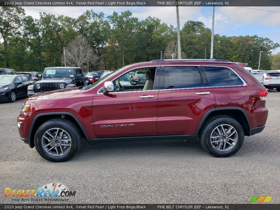 2020 Jeep Grand Cherokee Limited 4x4 Velvet Red Pearl / Light Frost Beige/Black Photo #3