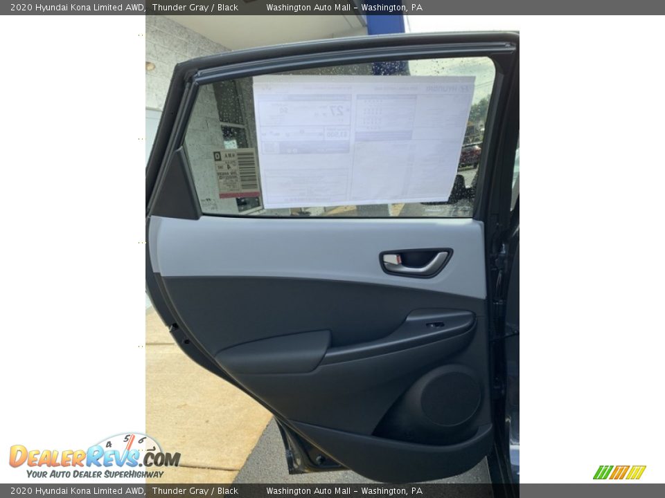 2020 Hyundai Kona Limited AWD Thunder Gray / Black Photo #17