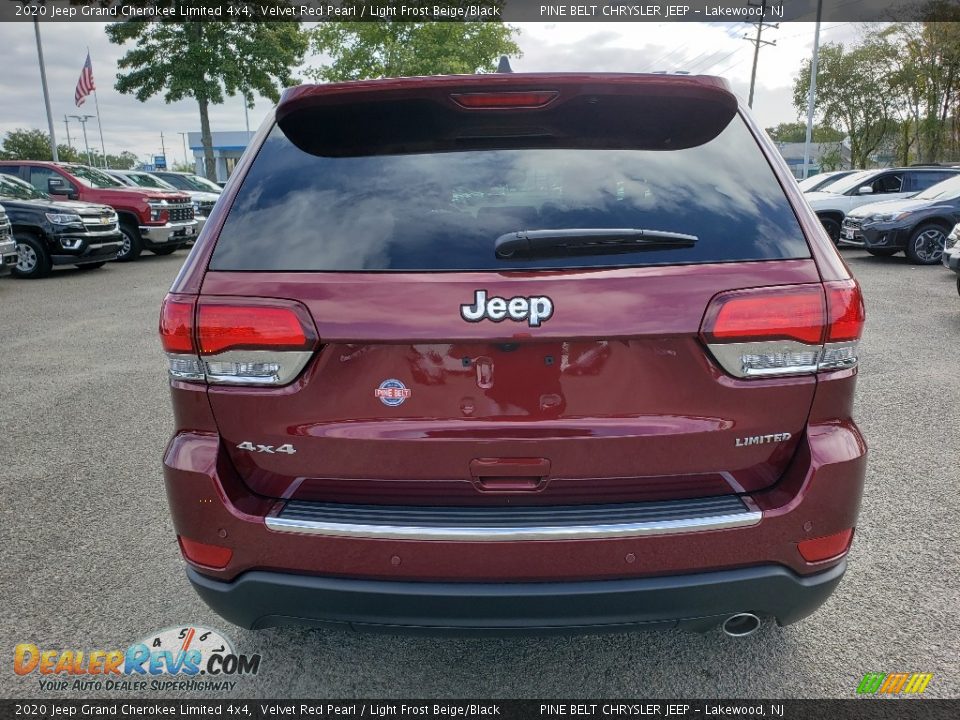 2020 Jeep Grand Cherokee Limited 4x4 Velvet Red Pearl / Light Frost Beige/Black Photo #5
