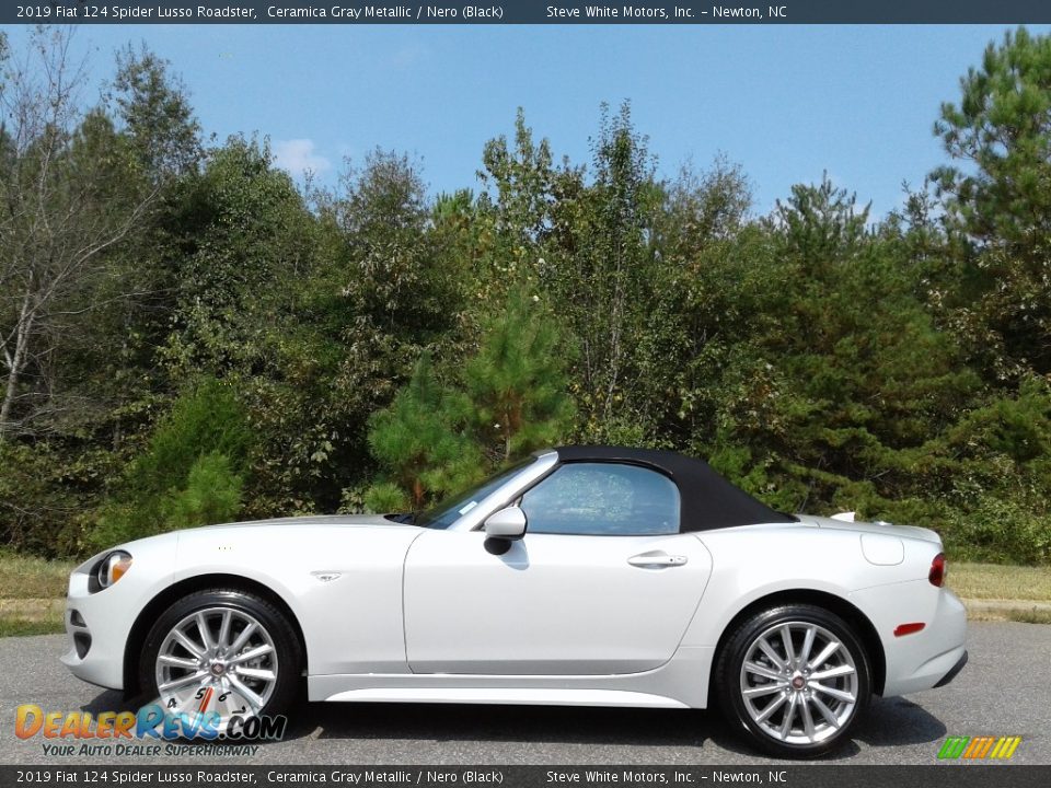 2019 Fiat 124 Spider Lusso Roadster Ceramica Gray Metallic / Nero (Black) Photo #2