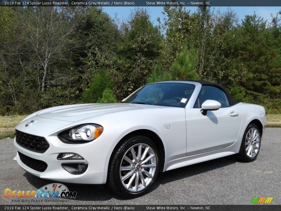 2019 Fiat 124 Spider Lusso Roadster Ceramica Gray Metallic / Nero (Black) Photo #3