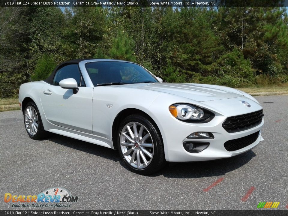 Ceramica Gray Metallic 2019 Fiat 124 Spider Lusso Roadster Photo #5