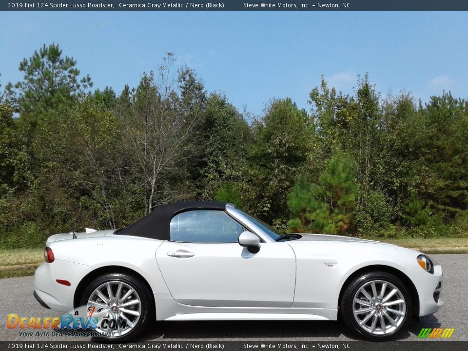 Ceramica Gray Metallic 2019 Fiat 124 Spider Lusso Roadster Photo #6