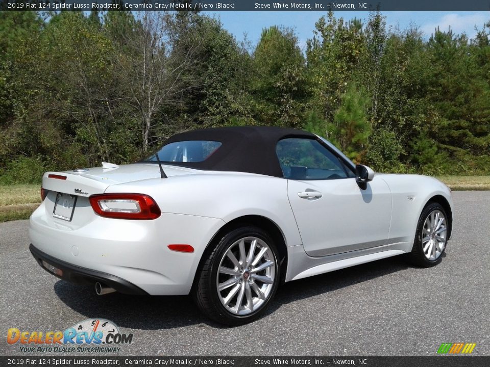 2019 Fiat 124 Spider Lusso Roadster Ceramica Gray Metallic / Nero (Black) Photo #7