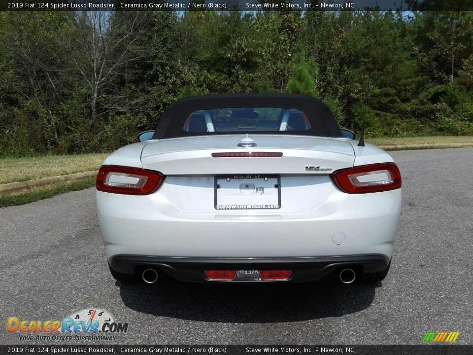 2019 Fiat 124 Spider Lusso Roadster Ceramica Gray Metallic / Nero (Black) Photo #8