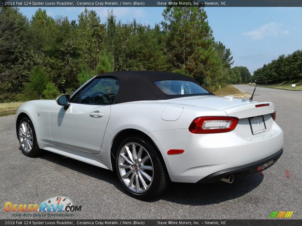2019 Fiat 124 Spider Lusso Roadster Ceramica Gray Metallic / Nero (Black) Photo #9