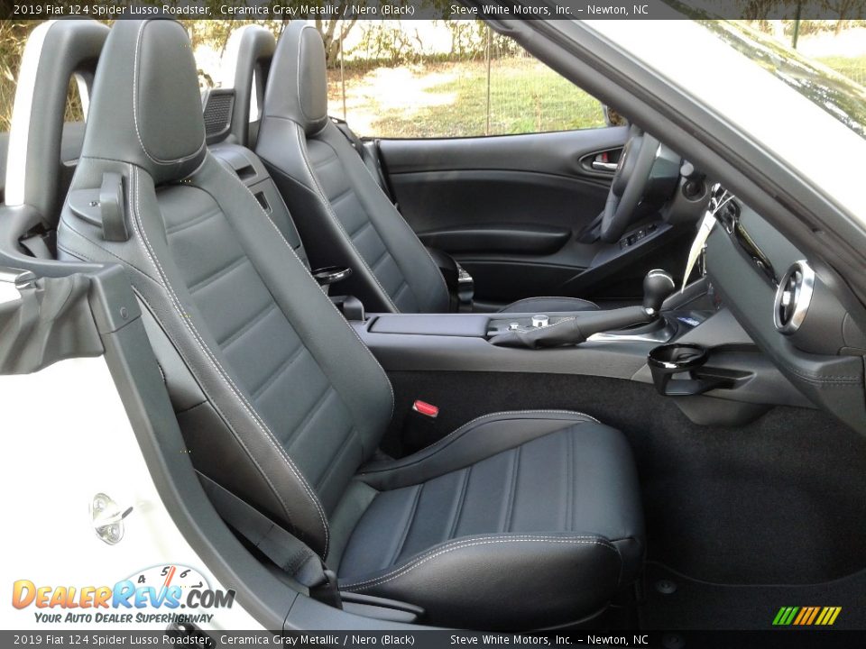 Nero (Black) Interior - 2019 Fiat 124 Spider Lusso Roadster Photo #12