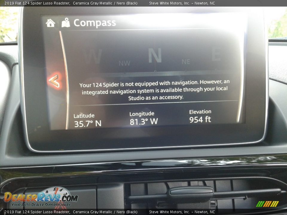 2019 Fiat 124 Spider Lusso Roadster Ceramica Gray Metallic / Nero (Black) Photo #20