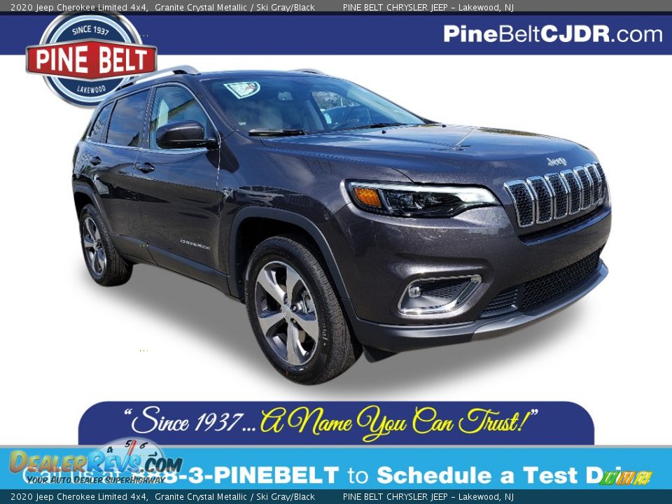 2020 Jeep Cherokee Limited 4x4 Granite Crystal Metallic / Ski Gray/Black Photo #1