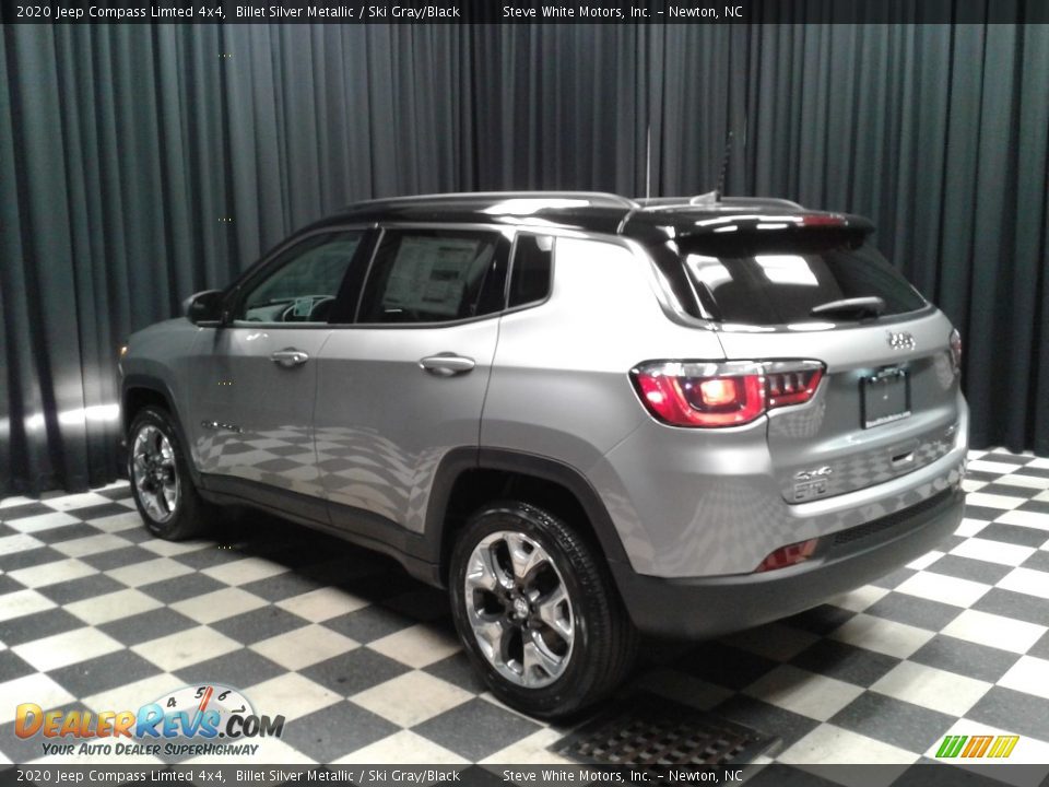 2020 Jeep Compass Limted 4x4 Billet Silver Metallic / Ski Gray/Black Photo #8