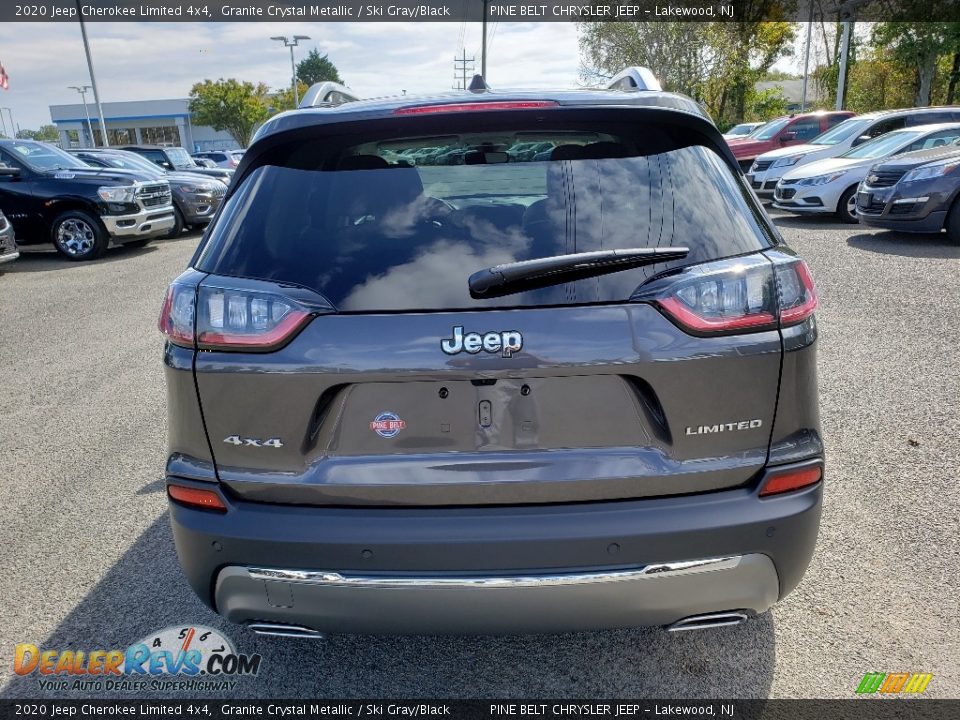 2020 Jeep Cherokee Limited 4x4 Granite Crystal Metallic / Ski Gray/Black Photo #5