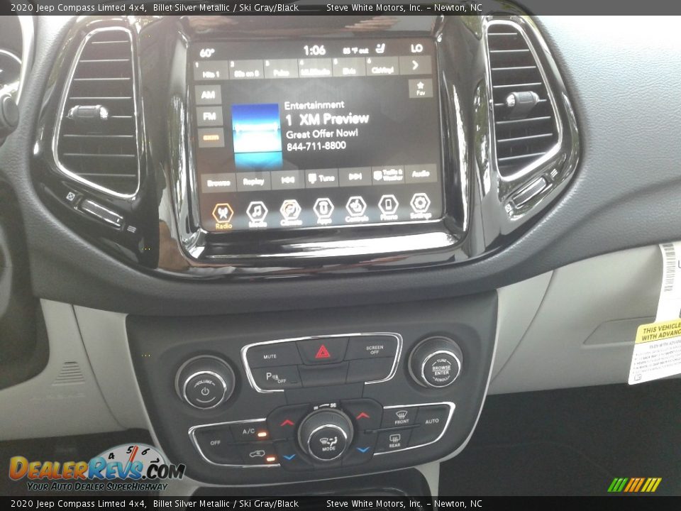 2020 Jeep Compass Limted 4x4 Billet Silver Metallic / Ski Gray/Black Photo #20