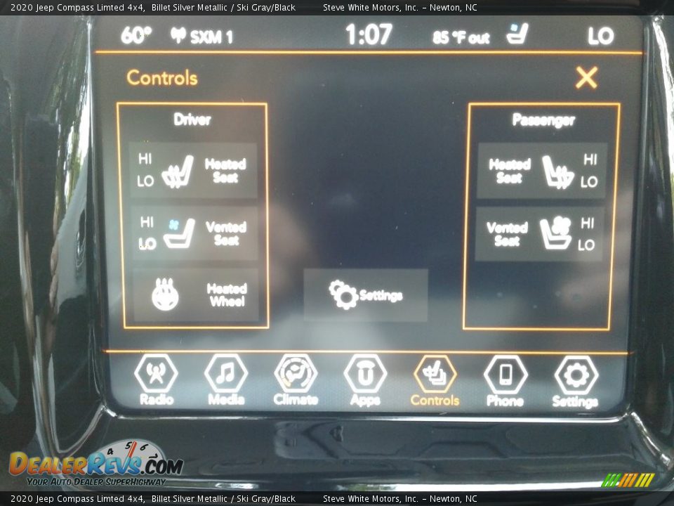 2020 Jeep Compass Limted 4x4 Billet Silver Metallic / Ski Gray/Black Photo #24