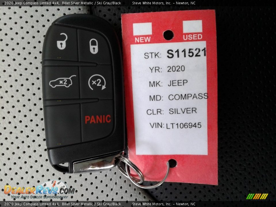 2020 Jeep Compass Limted 4x4 Billet Silver Metallic / Ski Gray/Black Photo #30