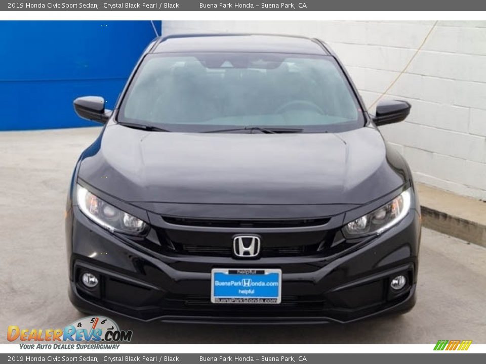 2019 Honda Civic Sport Sedan Crystal Black Pearl / Black Photo #3