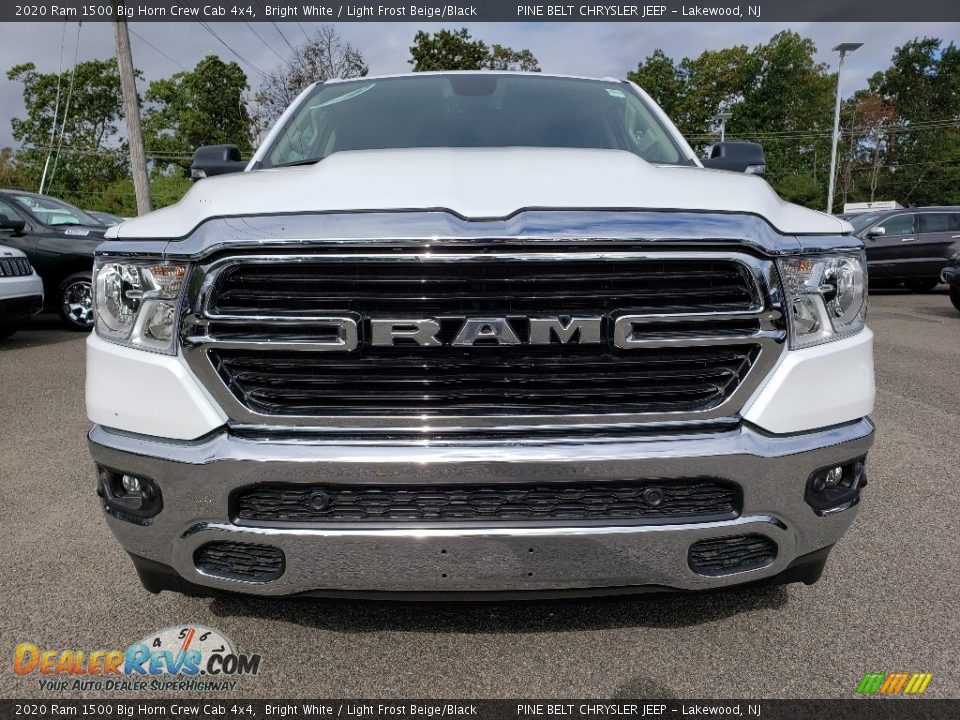 2020 Ram 1500 Big Horn Crew Cab 4x4 Bright White / Light Frost Beige/Black Photo #2