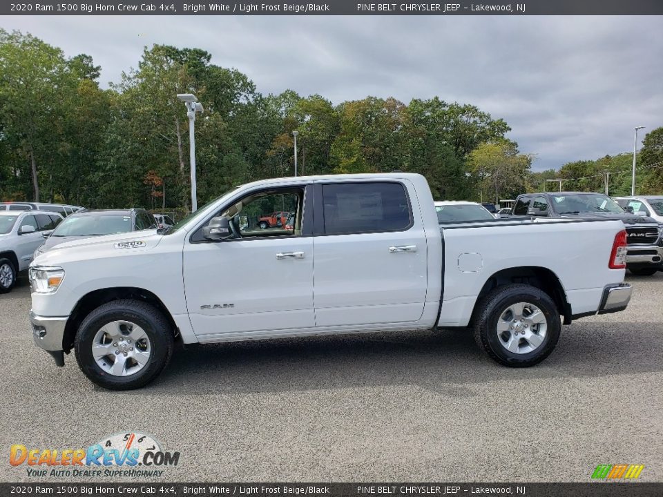 2020 Ram 1500 Big Horn Crew Cab 4x4 Bright White / Light Frost Beige/Black Photo #3