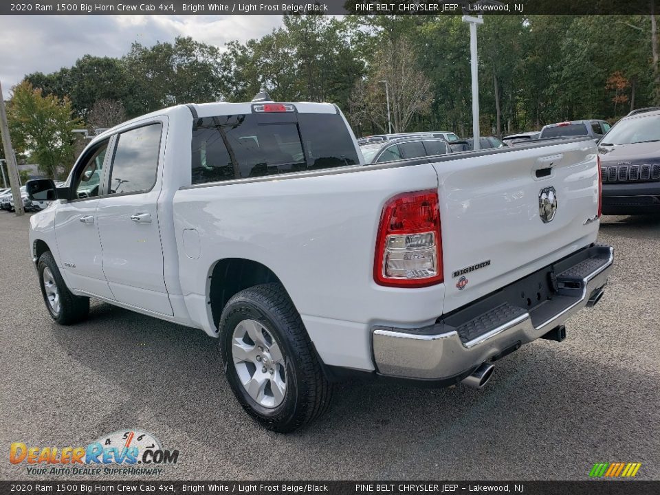 2020 Ram 1500 Big Horn Crew Cab 4x4 Bright White / Light Frost Beige/Black Photo #4