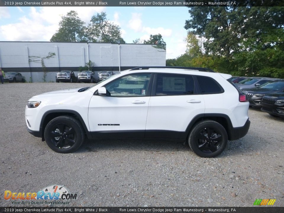 2019 Jeep Cherokee Latitude Plus 4x4 Bright White / Black Photo #2