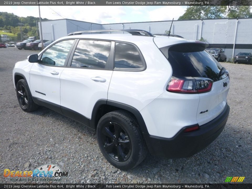 2019 Jeep Cherokee Latitude Plus 4x4 Bright White / Black Photo #3