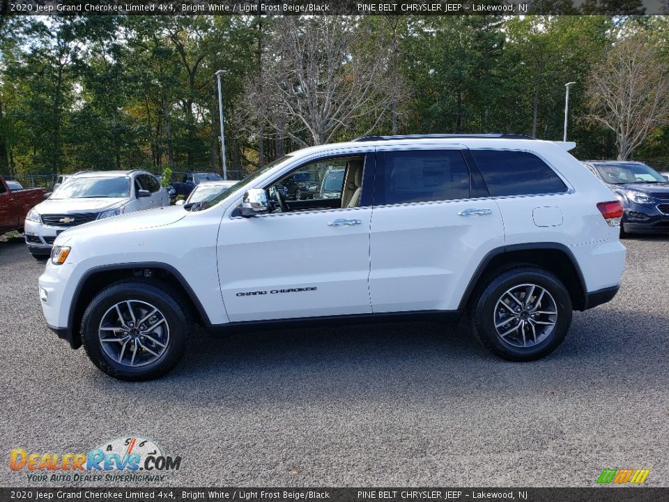 2020 Jeep Grand Cherokee Limited 4x4 Bright White / Light Frost Beige/Black Photo #3
