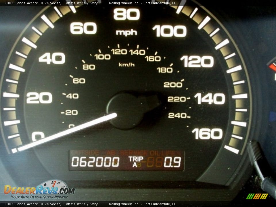 2007 Honda Accord LX V6 Sedan Taffeta White / Ivory Photo #2