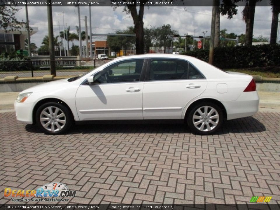 2007 Honda Accord LX V6 Sedan Taffeta White / Ivory Photo #3