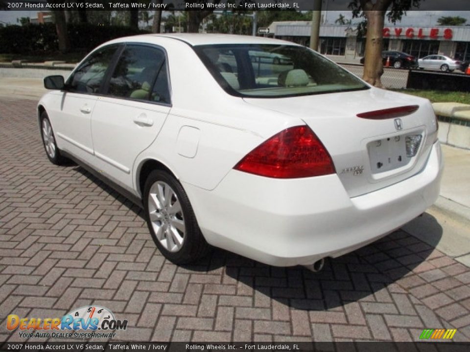 2007 Honda Accord LX V6 Sedan Taffeta White / Ivory Photo #5