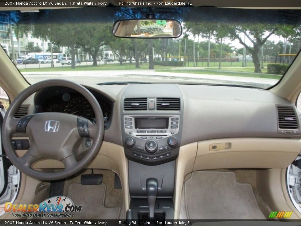 2007 Honda Accord LX V6 Sedan Taffeta White / Ivory Photo #6