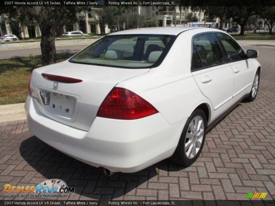 2007 Honda Accord LX V6 Sedan Taffeta White / Ivory Photo #9